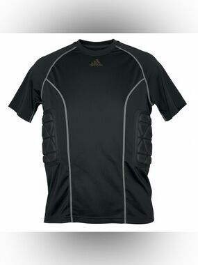 Adidas Force Mens Size M Compression Padded Shirt Short Sleeve Football Soccer